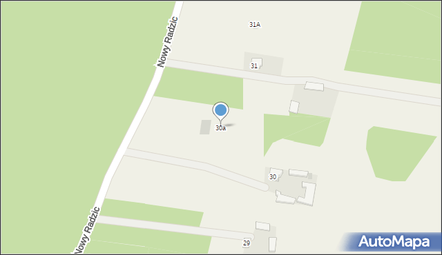 Nowy Radzic, Nowy Radzic, 30a, mapa Nowy Radzic