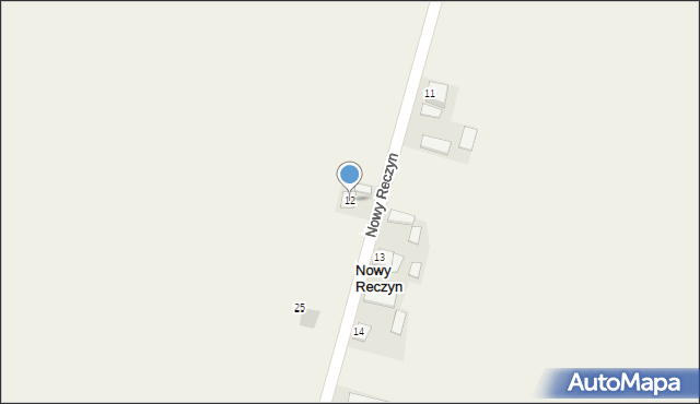 Nowy Reczyn, Nowy Reczyn, 12, mapa Nowy Reczyn