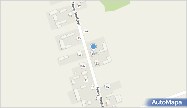 Nowy Redzeń, Nowy Redzeń, 13, mapa Nowy Redzeń