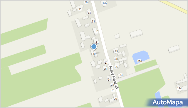 Nowy Redzeń, Nowy Redzeń, 30, mapa Nowy Redzeń