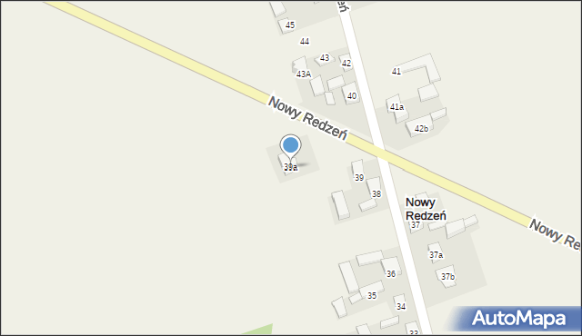 Nowy Redzeń, Nowy Redzeń, 39a, mapa Nowy Redzeń