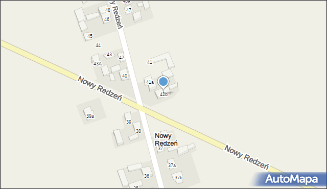 Nowy Redzeń, Nowy Redzeń, 42b, mapa Nowy Redzeń