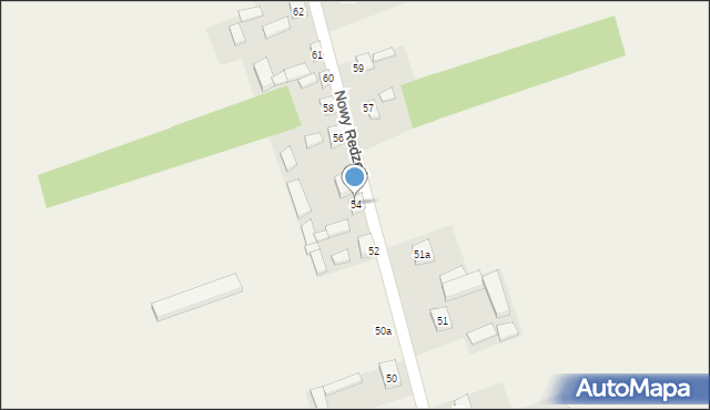Nowy Redzeń, Nowy Redzeń, 54, mapa Nowy Redzeń