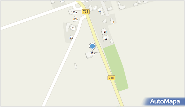 Nowy Redzeń, Nowy Redzeń, 83a, mapa Nowy Redzeń