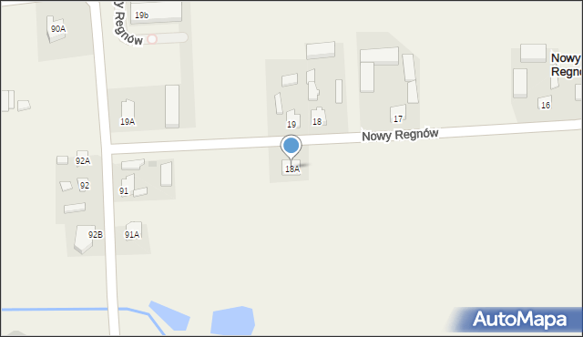 Nowy Regnów, Nowy Regnów, 18A, mapa Nowy Regnów