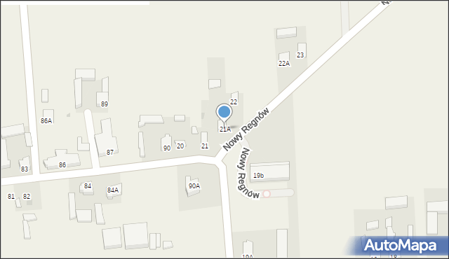Nowy Regnów, Nowy Regnów, 21A, mapa Nowy Regnów