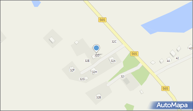 Nowy Secymin, Nowy Secymin, 32D, mapa Nowy Secymin