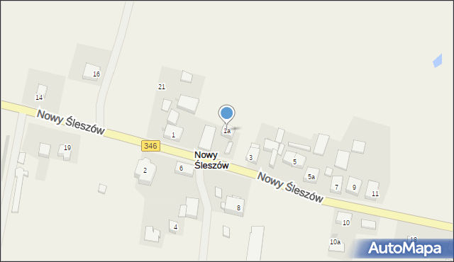 Nowy Śleszów, Nowy Śleszów, 1a, mapa Nowy Śleszów
