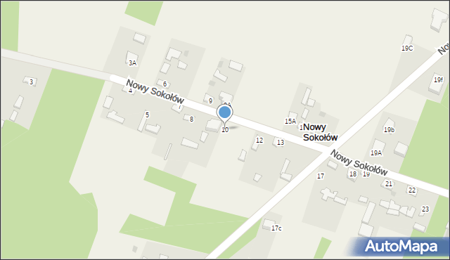 Nowy Sokołów, Nowy Sokołów, 10, mapa Nowy Sokołów