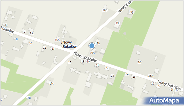 Nowy Sokołów, Nowy Sokołów, 19A, mapa Nowy Sokołów