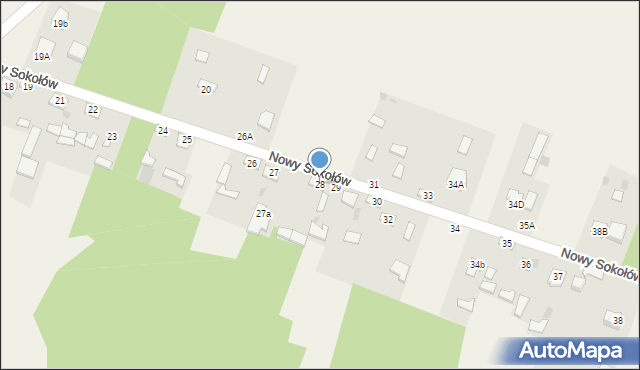 Nowy Sokołów, Nowy Sokołów, 28, mapa Nowy Sokołów