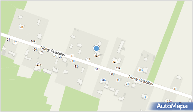 Nowy Sokołów, Nowy Sokołów, 34A, mapa Nowy Sokołów