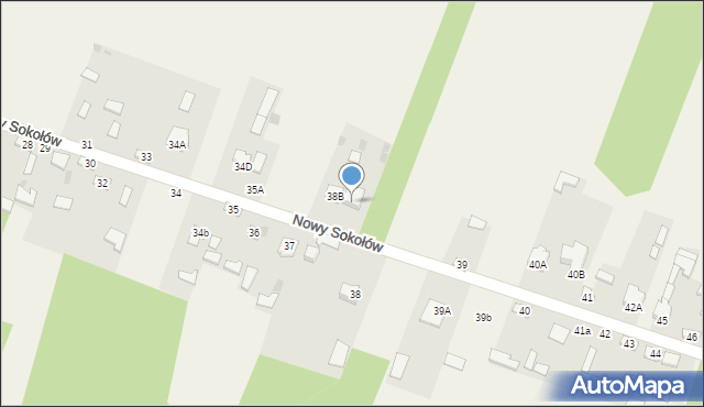 Nowy Sokołów, Nowy Sokołów, 38a, mapa Nowy Sokołów