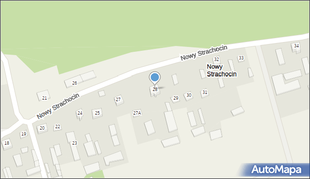 Nowy Strachocin, Nowy Strachocin, 28, mapa Nowy Strachocin