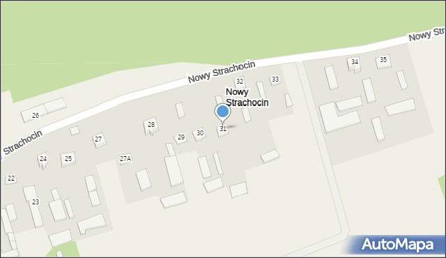 Nowy Strachocin, Nowy Strachocin, 31, mapa Nowy Strachocin