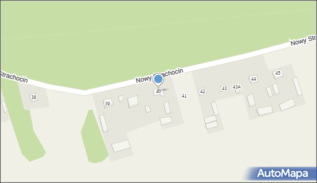 Nowy Strachocin, Nowy Strachocin, 40, mapa Nowy Strachocin