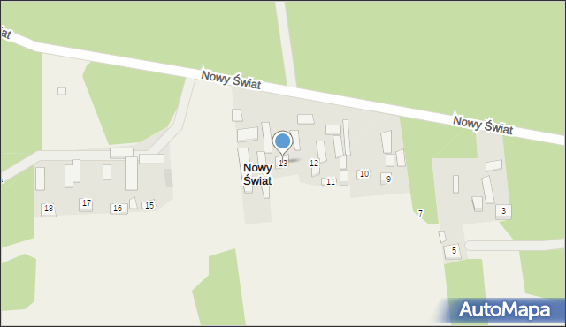 Nowy Świat, Nowy Świat, 13, mapa Nowy Świat