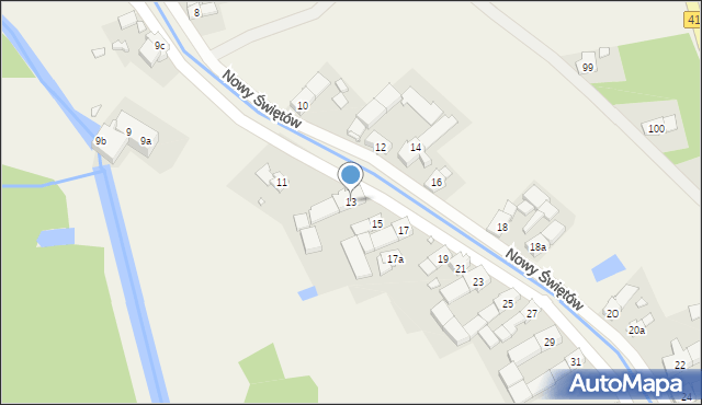 Nowy Świętów, Nowy Świętów, 13, mapa Nowy Świętów
