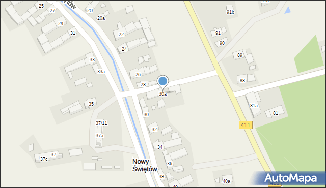 Nowy Świętów, Nowy Świętów, 30a, mapa Nowy Świętów