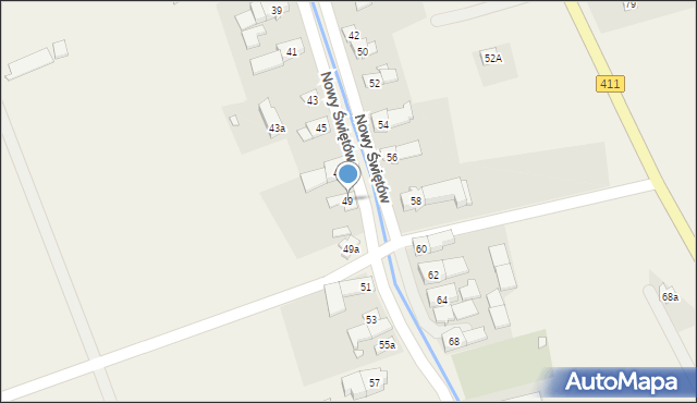 Nowy Świętów, Nowy Świętów, 49, mapa Nowy Świętów