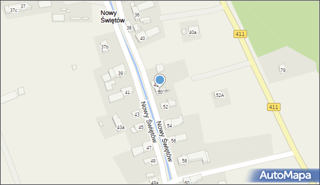 Nowy Świętów, Nowy Świętów, 50, mapa Nowy Świętów