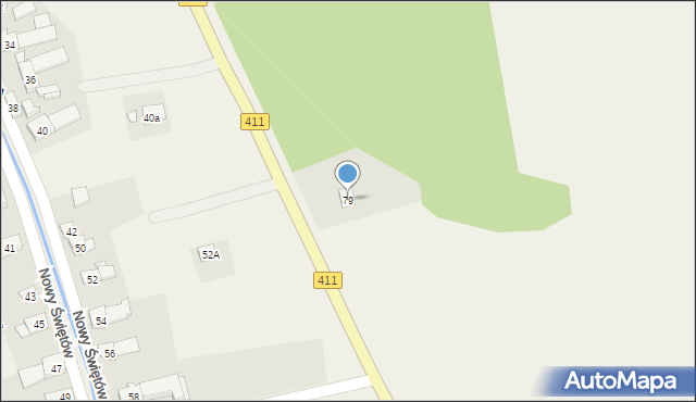 Nowy Świętów, Nowy Świętów, 79, mapa Nowy Świętów
