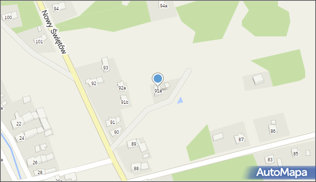 Nowy Świętów, Nowy Świętów, 91a, mapa Nowy Świętów