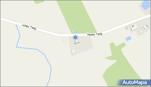 Nowy Targ, Nowy Targ, 81, mapa Nowego Targu