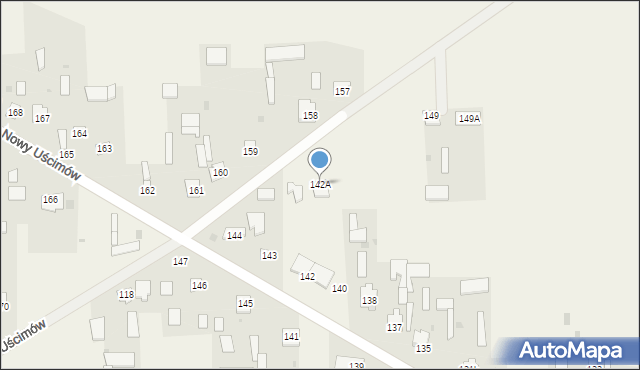 Nowy Uścimów, Nowy Uścimów, 142A, mapa Nowy Uścimów