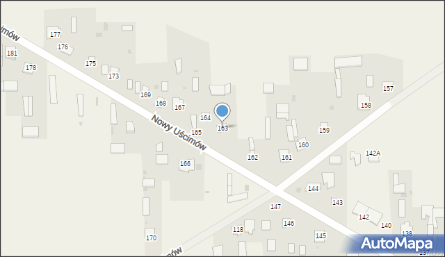 Nowy Uścimów, Nowy Uścimów, 163, mapa Nowy Uścimów