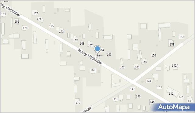 Nowy Uścimów, Nowy Uścimów, 165, mapa Nowy Uścimów