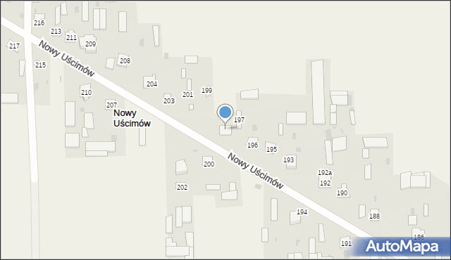 Nowy Uścimów, Nowy Uścimów, 198, mapa Nowy Uścimów