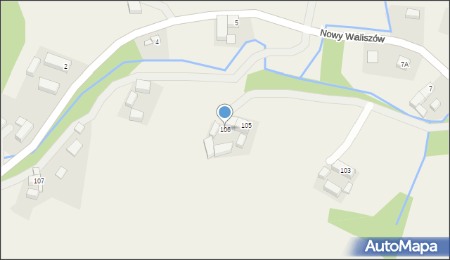 Nowy Waliszów, Nowy Waliszów, 106, mapa Nowy Waliszów