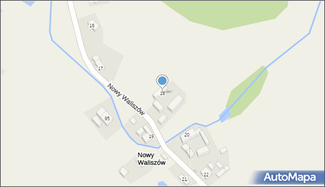 Nowy Waliszów, Nowy Waliszów, 18, mapa Nowy Waliszów