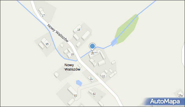 Nowy Waliszów, Nowy Waliszów, 20, mapa Nowy Waliszów