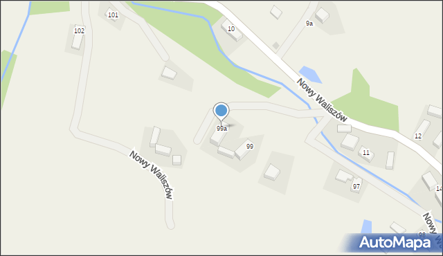 Nowy Waliszów, Nowy Waliszów, 99a, mapa Nowy Waliszów