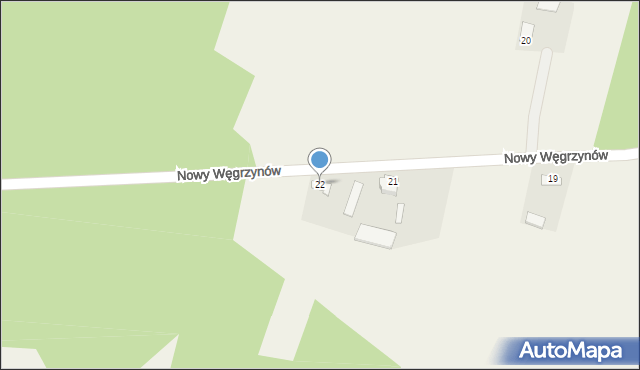 Nowy Węgrzynów, Nowy Węgrzynów, 22, mapa Nowy Węgrzynów