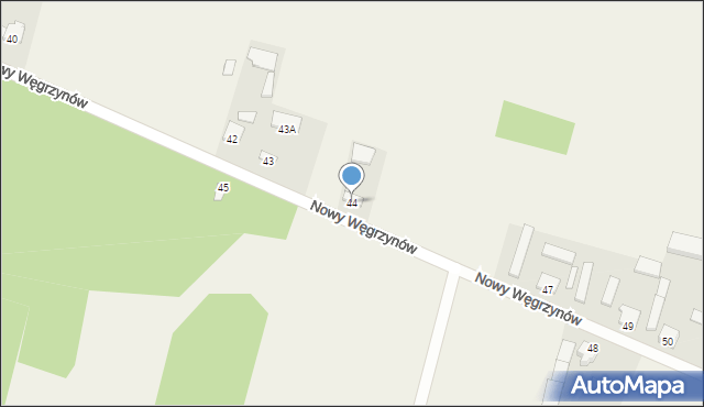 Nowy Węgrzynów, Nowy Węgrzynów, 44, mapa Nowy Węgrzynów