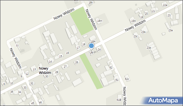 Nowy Widzim, Nowy Widzim, 25, mapa Nowy Widzim