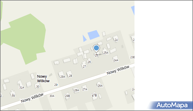 Nowy Wilków, Nowy Wilków, 25, mapa Nowy Wilków