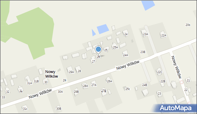 Nowy Wilków, Nowy Wilków, 26, mapa Nowy Wilków