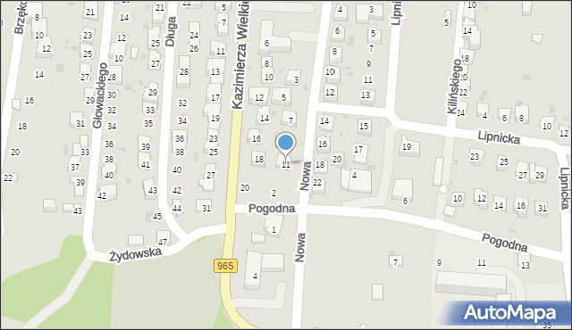 Nowy Wiśnicz, Nowa, 11, mapa Nowy Wiśnicz