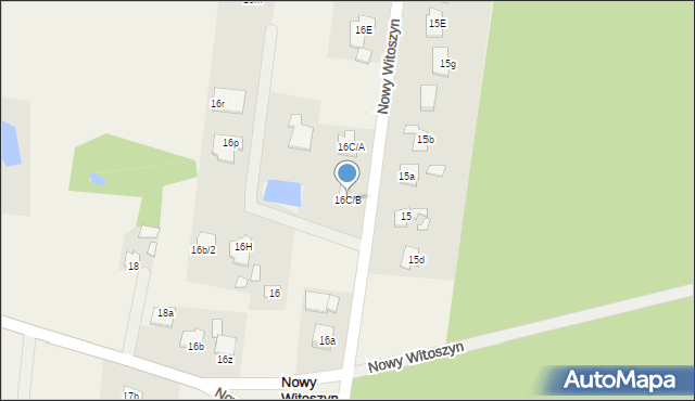 Nowy Witoszyn, Nowy Witoszyn, 16C/B, mapa Nowy Witoszyn