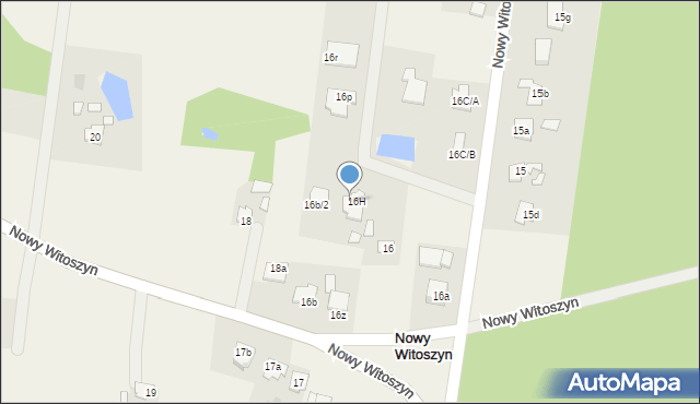 Nowy Witoszyn, Nowy Witoszyn, 16J, mapa Nowy Witoszyn