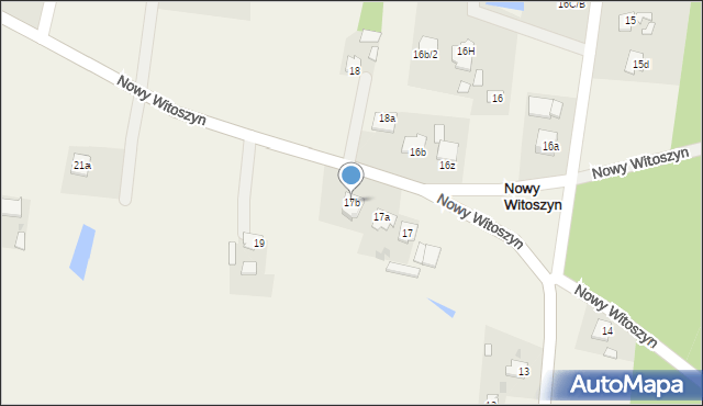 Nowy Witoszyn, Nowy Witoszyn, 17b, mapa Nowy Witoszyn