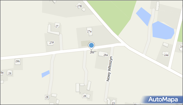 Nowy Witoszyn, Nowy Witoszyn, 26b, mapa Nowy Witoszyn