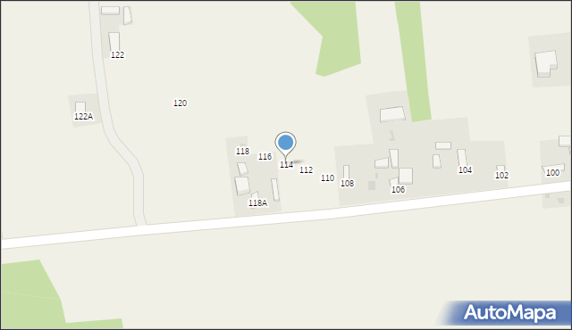 Nowy Żabieniec, Nowy Żabieniec, 114, mapa Nowy Żabieniec