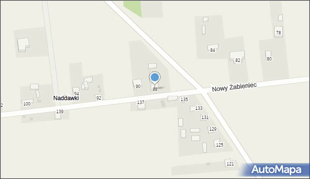 Nowy Żabieniec, Nowy Żabieniec, 88, mapa Nowy Żabieniec