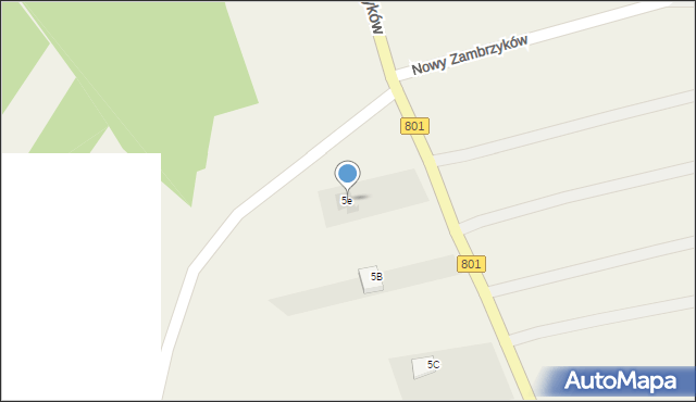 Nowy Zambrzyków, Nowy Zambrzyków, 5e, mapa Nowy Zambrzyków