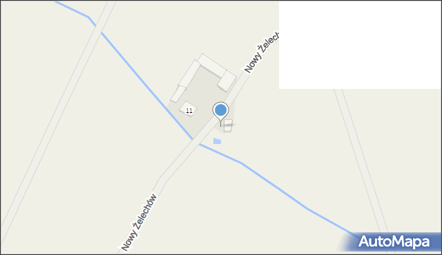 Nowy Żelechów, Nowy Żelechów, 11a, mapa Nowy Żelechów